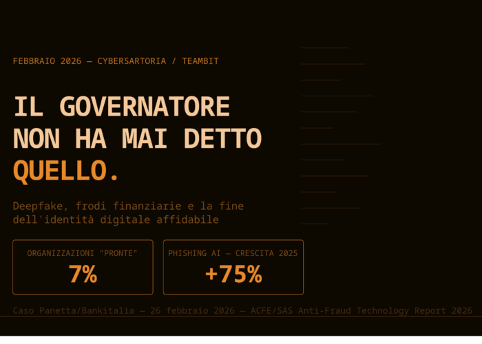 Il Governatore della Banca d'Italia Non Ha Mai Detto Quello: Deepfake, Frodi Finanziarie e la Fine dell'Identità Digitale Affidabile